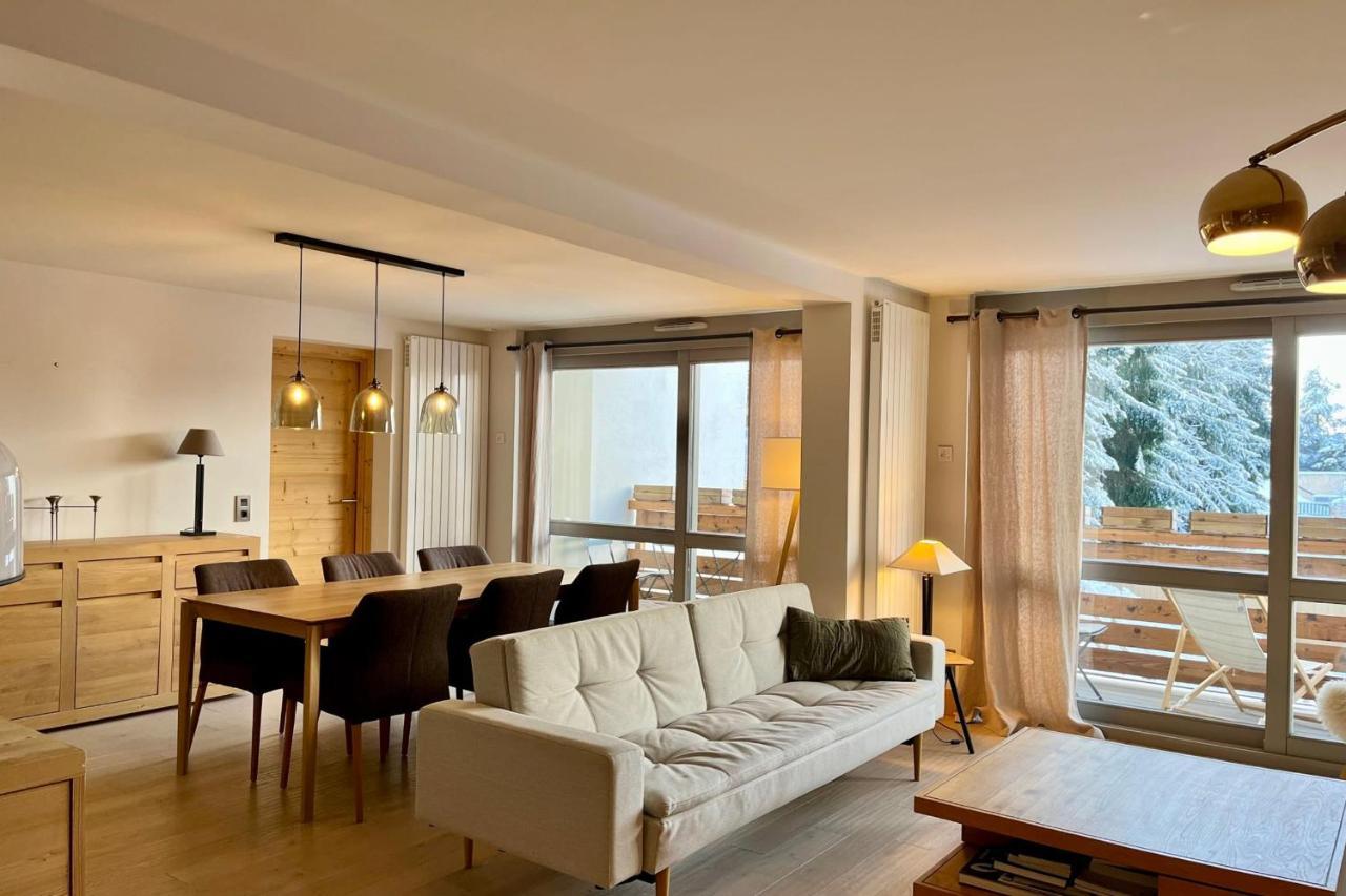 Ferienwohnung Modern Apt At The Foot Of The Slopes In Megève Exterior foto